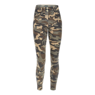 Pantaloni push up WR.UP® 7/8 superskinny stampa camouflage