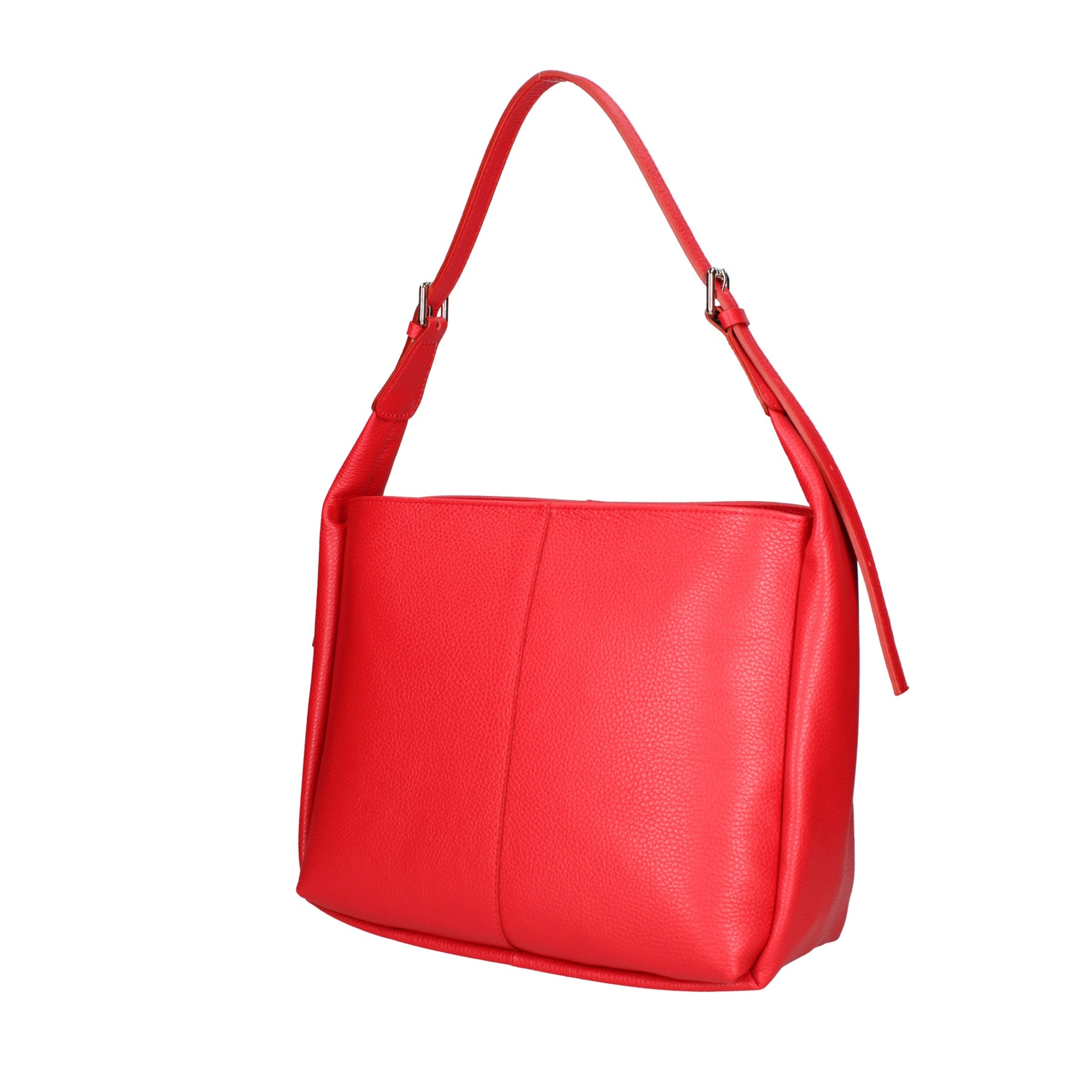 Borsa a spalla da donna - Modello False - Misto pelle e tessuto - 31.0 x 26.0 x 14.0 cm