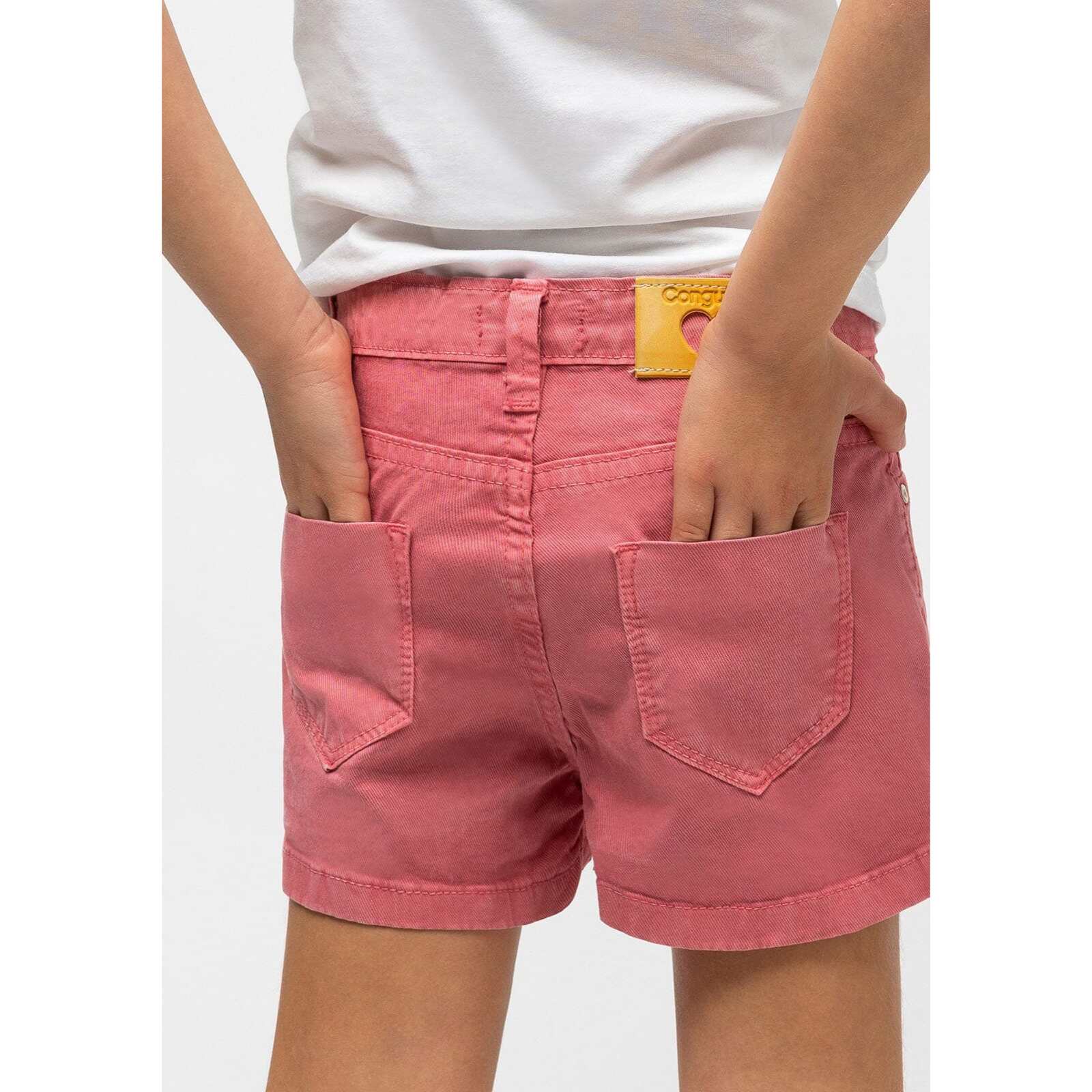 Pantalones Cortos con Bolsillo  en Rosa