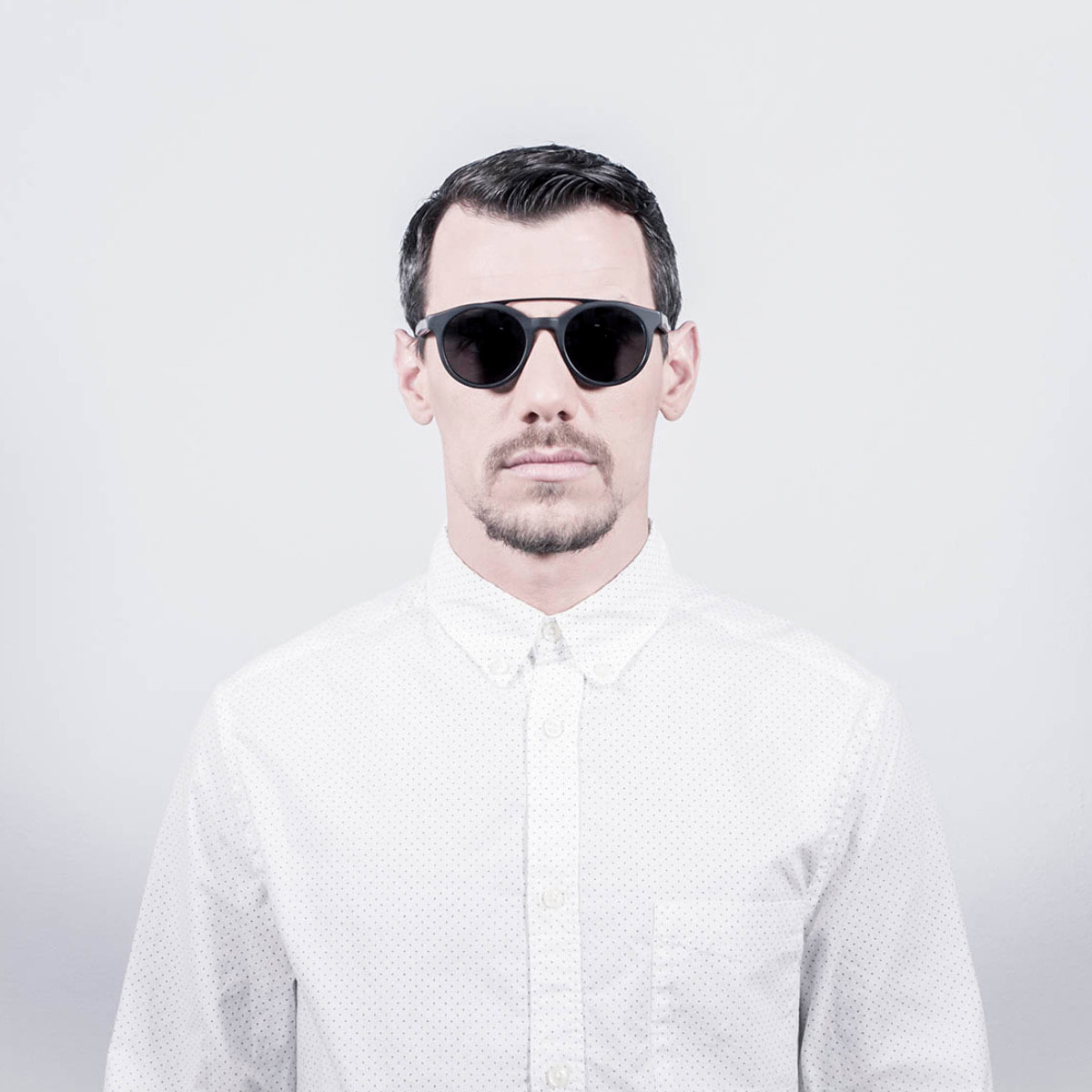 Gafas de sol OCEAN TIBURON - Negro brillante / Ahumada