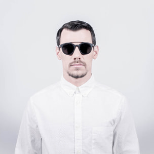 Gafas de sol OCEAN TIBURON - Negro brillante / Ahumada