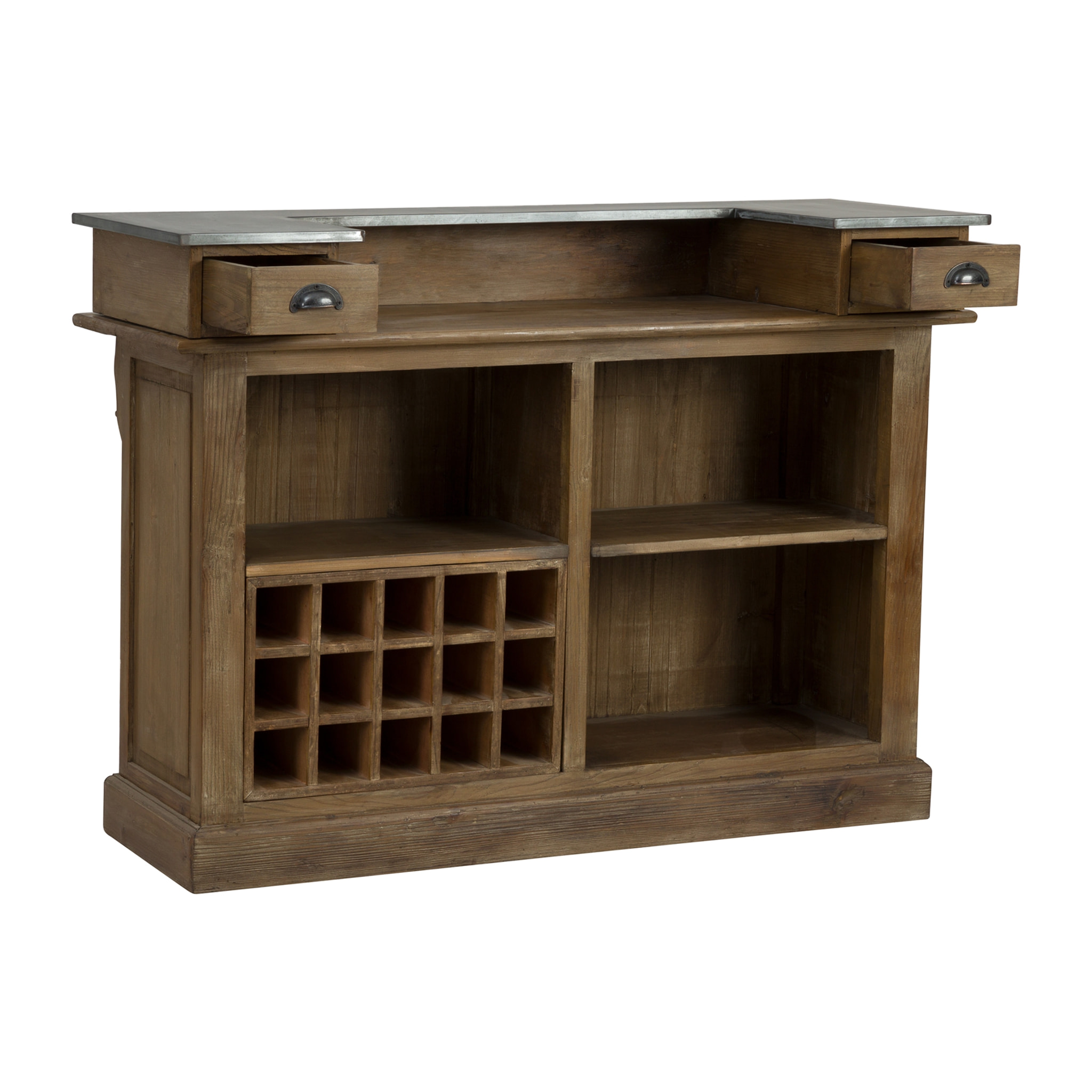 Meuble de bar en bois de cèdre recyclé et métal - Spritz
