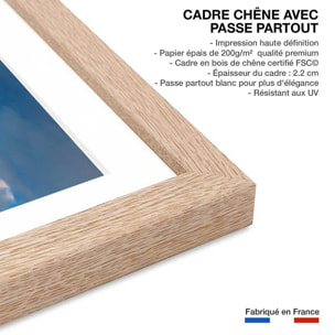 Affiche paysage Reine des Glaces Affiche sous cadre bois