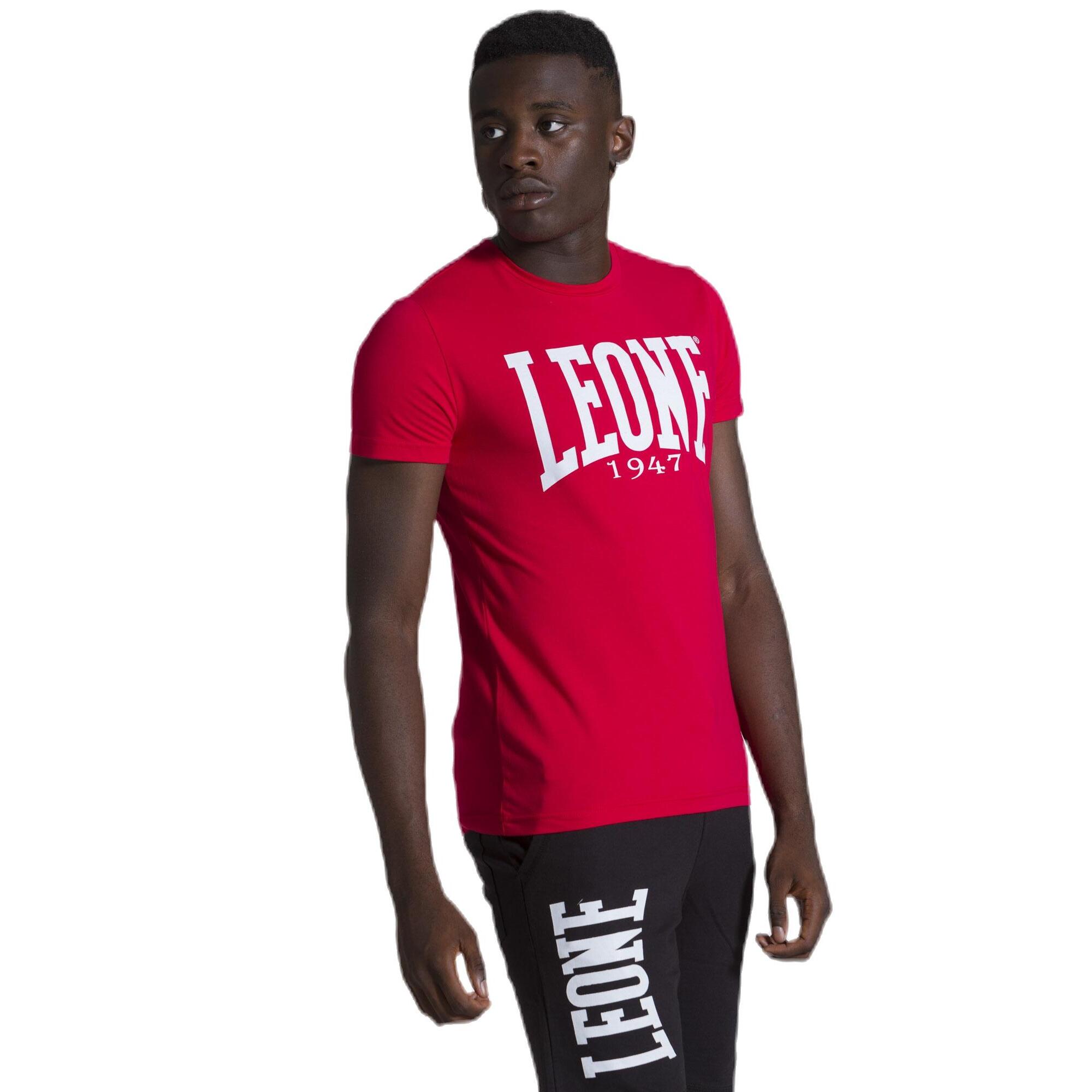 Camiseta de hombre Leone Basic de algodón de manga corta