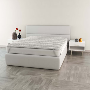 TOPPER CASHMERE Trapuntato, con Elastici, Microfibra, Made in Italy