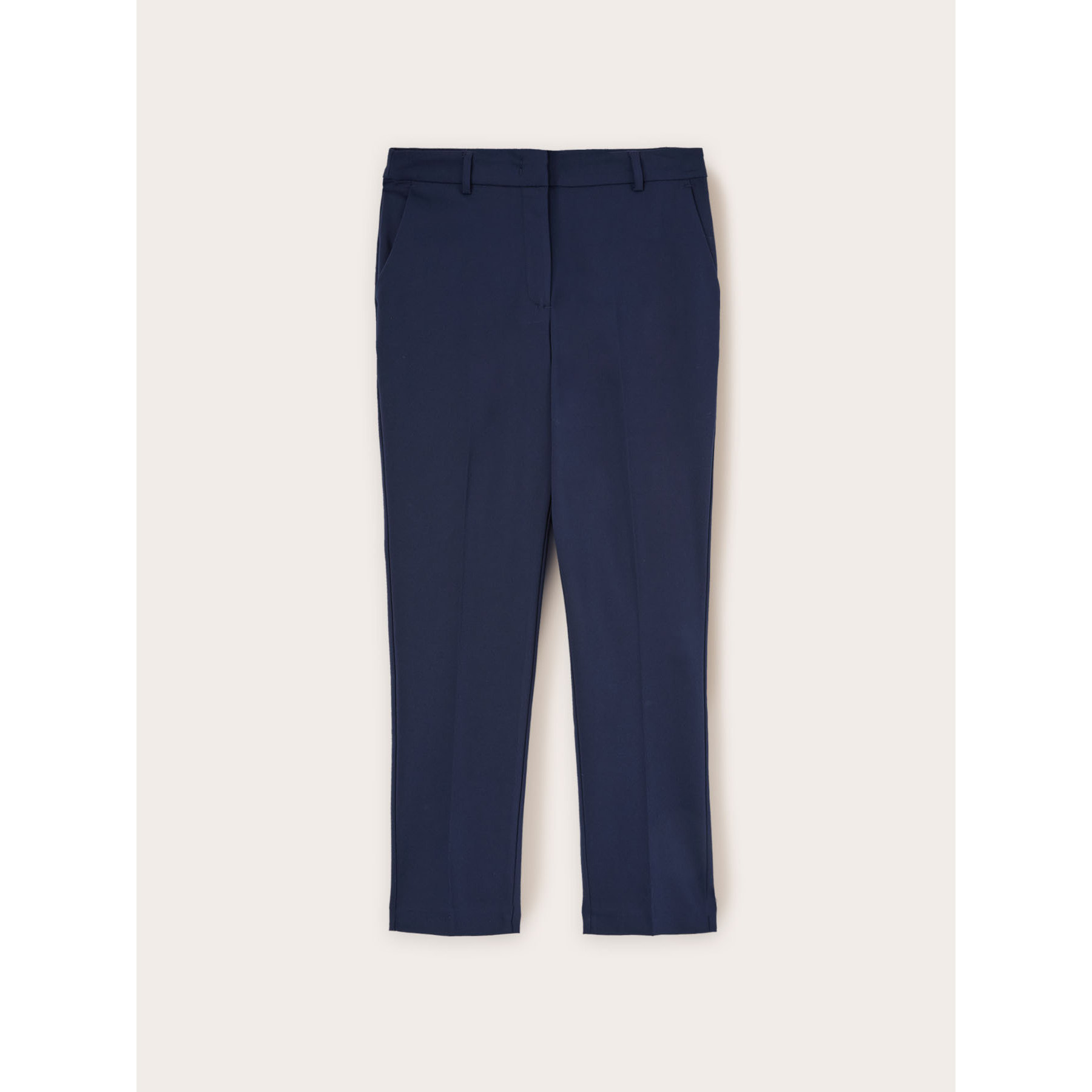 Motivi - Pantalón regular de tejido técnico - Azul