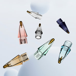 Ricambio punta in metallo per Pencil iPad generazione 1 e 2. Trasparente. Colori casuali.