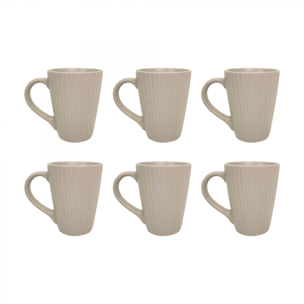 Lot de 6 mugs, design 1, SUGAR