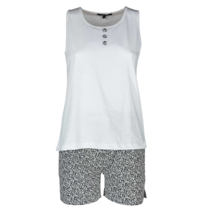 Pigiama leggero LADYLAW fiori nero