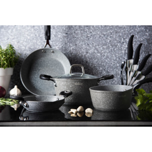 Casseruola 24 cm con Coperchio Excelsa – Forn-Ok, Alluminio Grigio