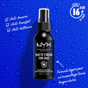 NYX Professional Makeup Spray Fixateur de Maquillage Matifiant Anti Brillance Maxi Format