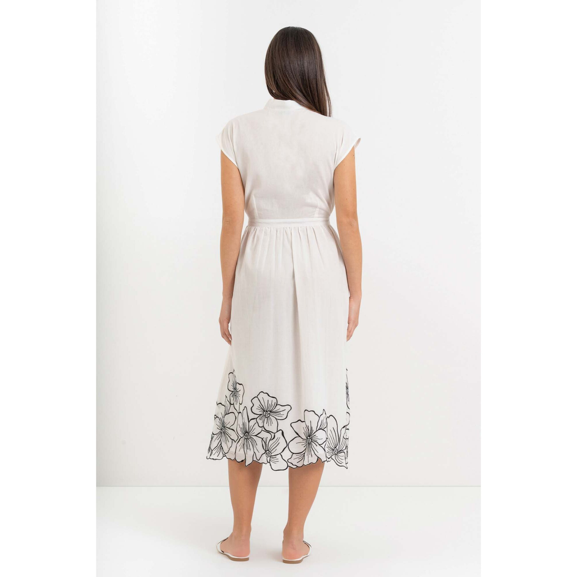 Kocca - Abito a camicia da donna in cotone con motivo floreale Donna