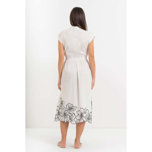 Kocca - Abito a camicia da donna in cotone con motivo floreale Donna