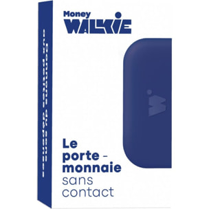 Porte-monnaie MONEY WALKIE sans contact avec coque POP Bleu