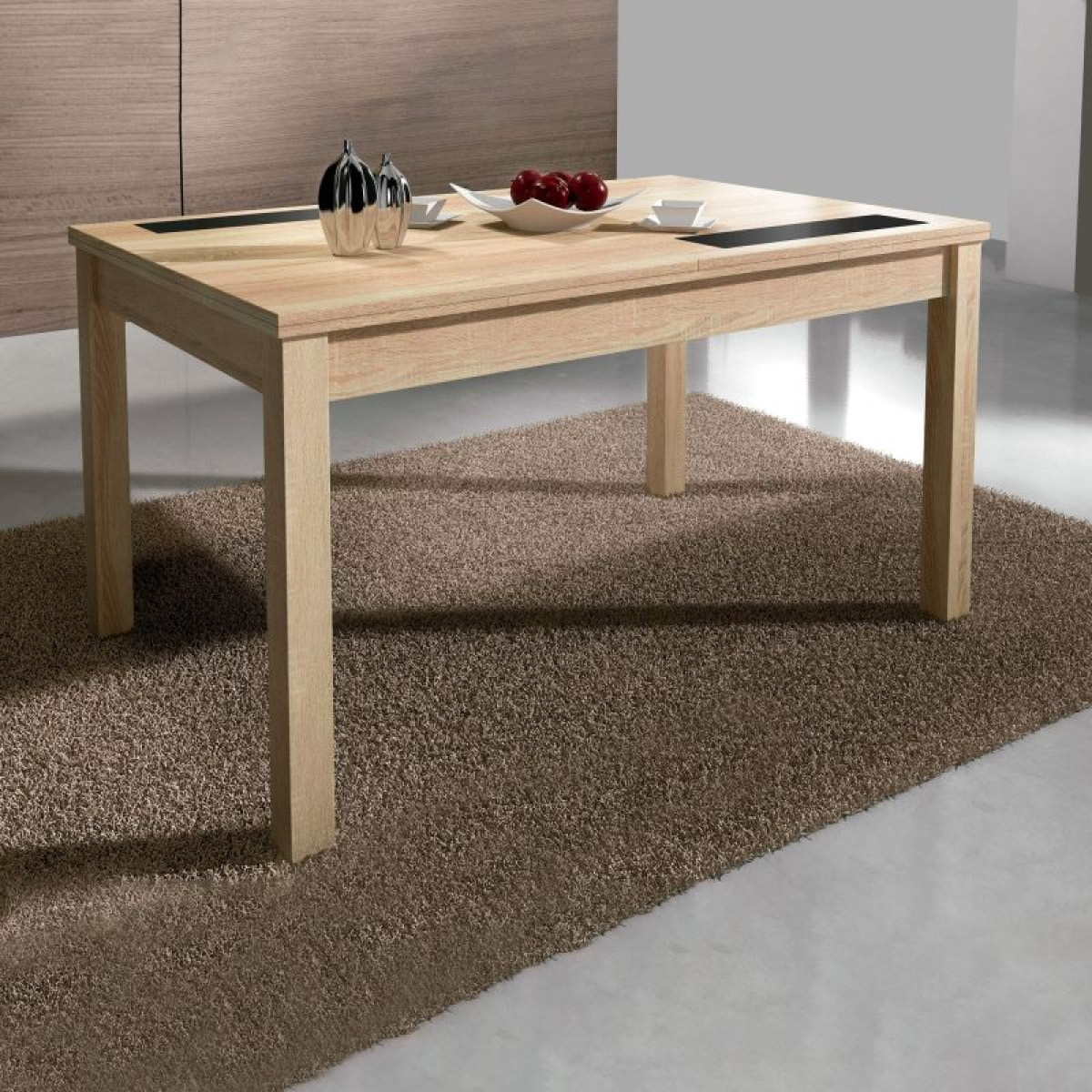 Mesa de comedor extensible Nuka Cambria