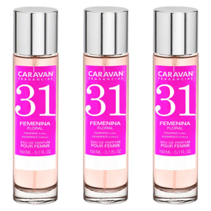 Caravan fragancias set de 3 frascos perfume de mujer nº31, de 150 ml