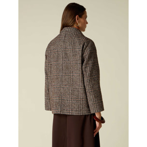 Oltre - Cappotto corto misto lana - Marrone