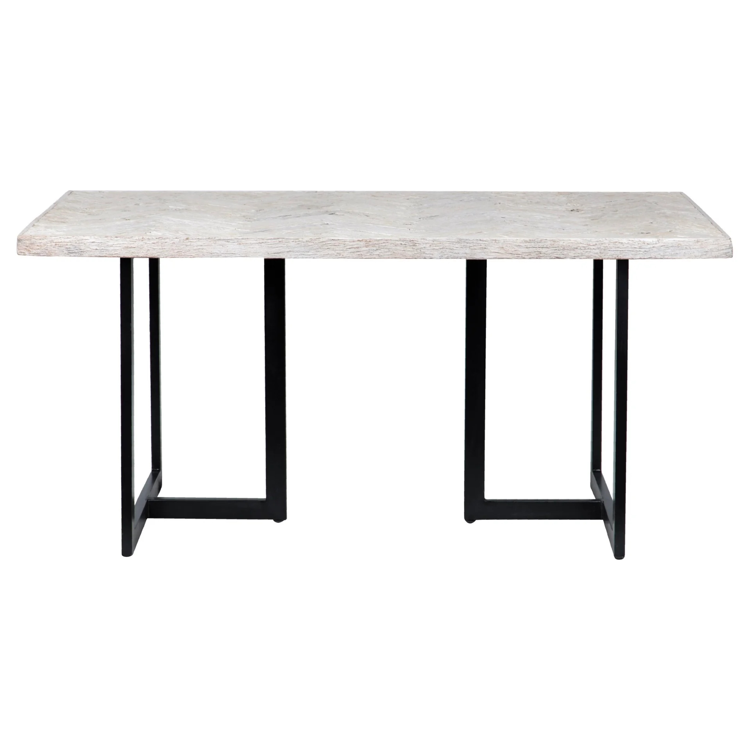 Mesa Comedor Madera Mango-metal 160x90x76 Cm