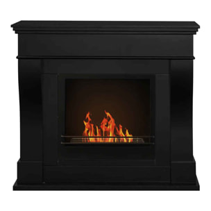 Washington - Camino a bioetanolo da terra 111x43xH99 cm, colore nero