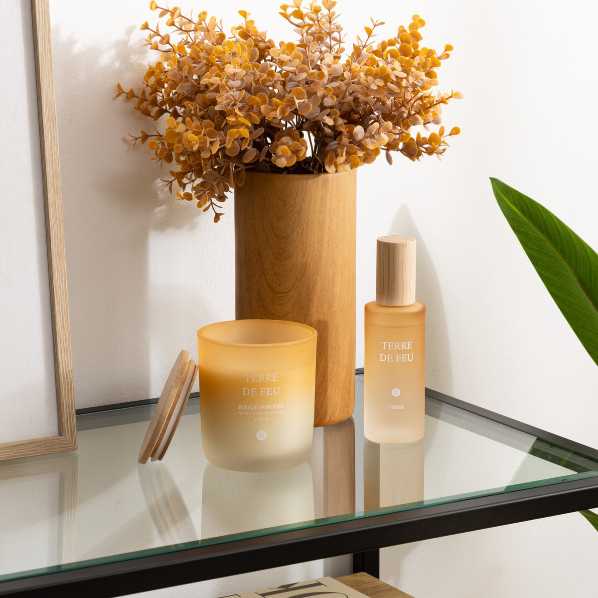 Bougie parfumée "Terre de feu" bouquet de lila 255g