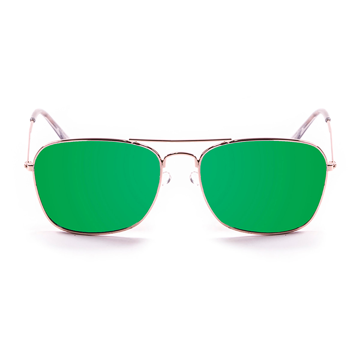 Gafas de sol PALO ALTO BAJA - Metal dorado brillante / Verde