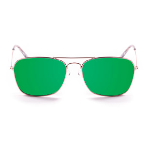 Gafas de sol PALO ALTO BAJA - Metal dorado brillante / Verde