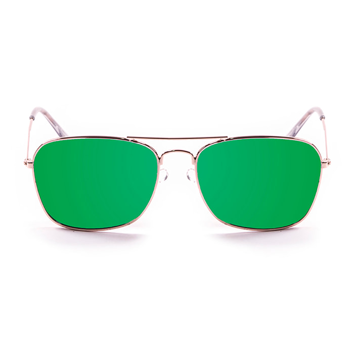 Gafas de sol PALO ALTO BAJA - Metal dorado brillante / Verde