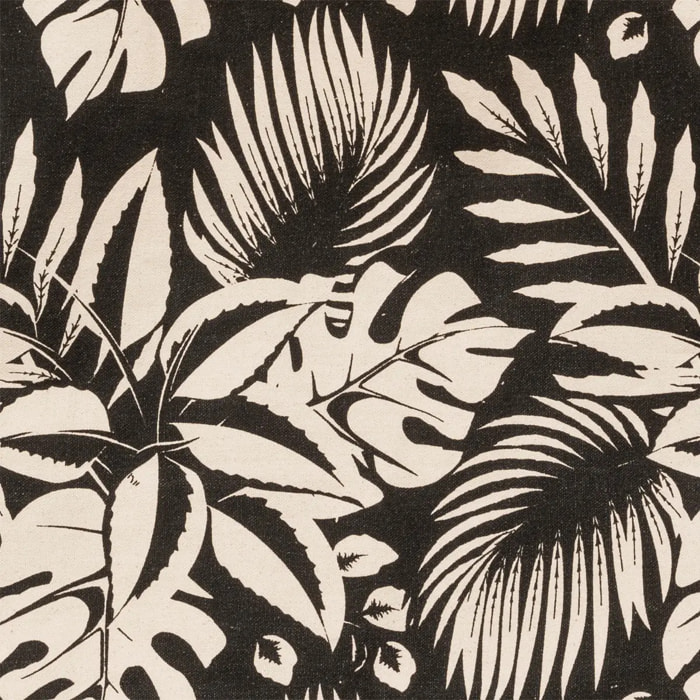 Sac de shopping en coton à motif jungle 50x35cm