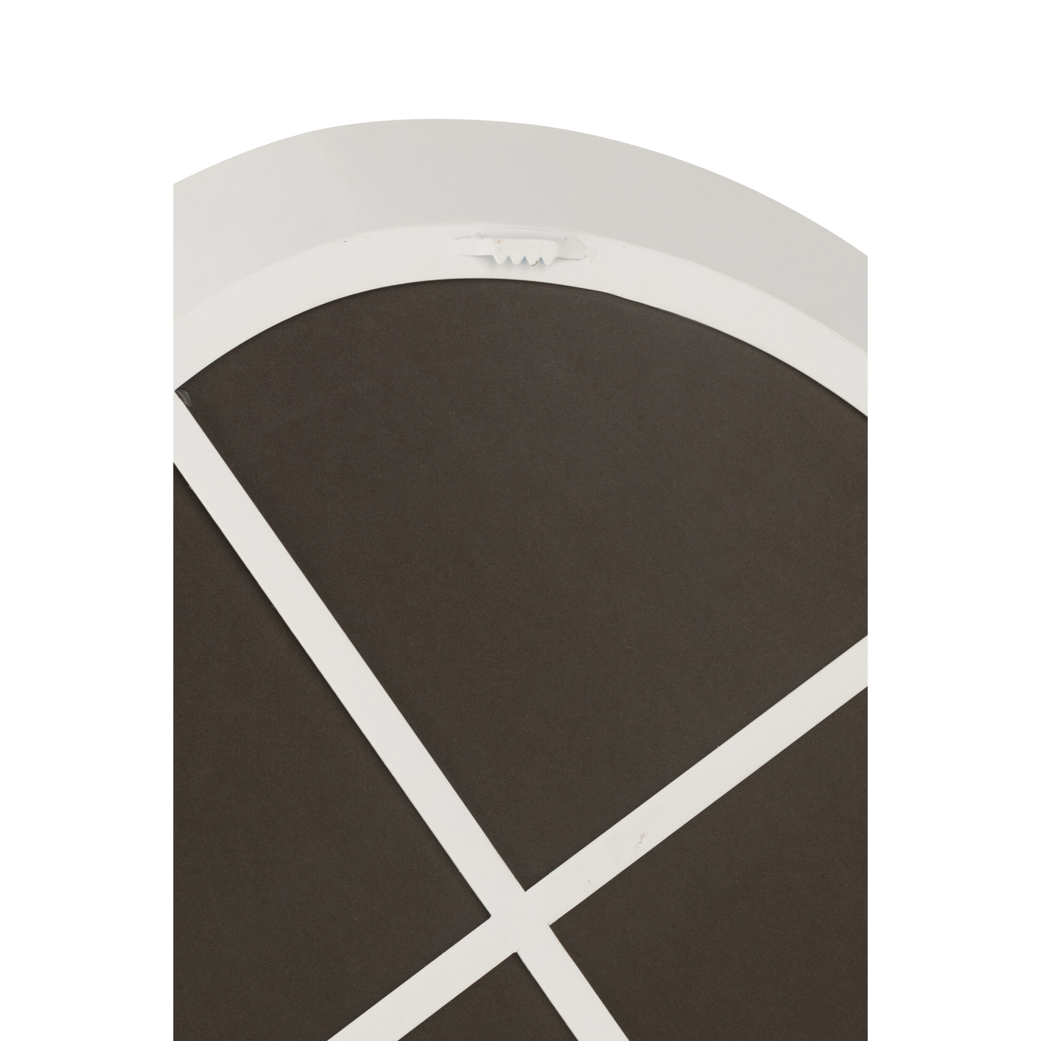 J-Line miroir mural - métal/verre - blanc - small - Ø 60.5 cm