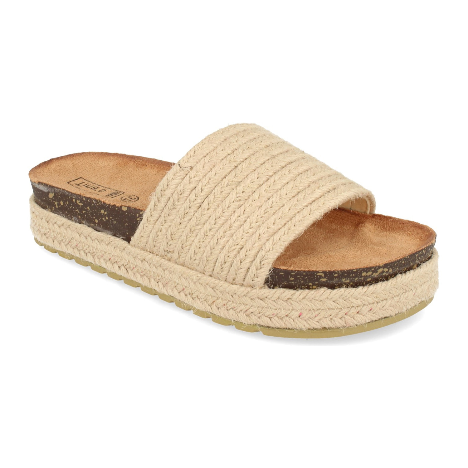 Sandalia Plana con Piso y Pala de Yute Planta Bio SH