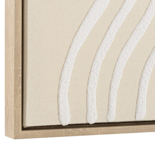 HOMER - Décoration murale A - 83x123cm lignes abstraites, cadre naturel