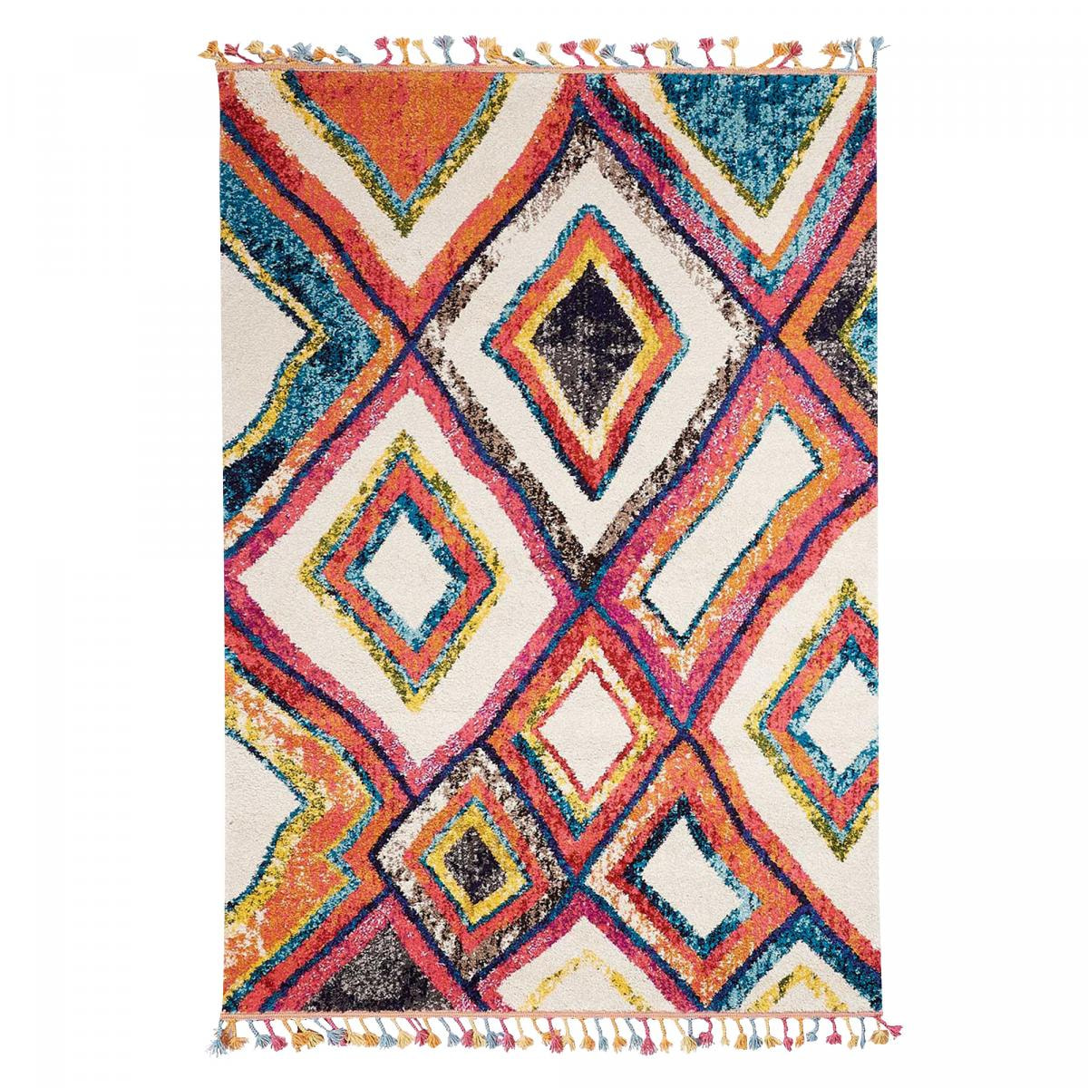 Tapis berbère tissé motif ethnic TUKE