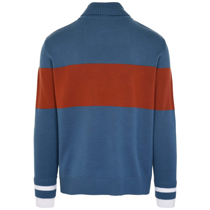 Kappa - Camisetas Hombre Mujer Azul - EROI KNIT CORTINA