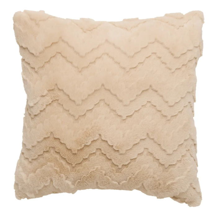 Coussin Nalia carré 45x45cm beige