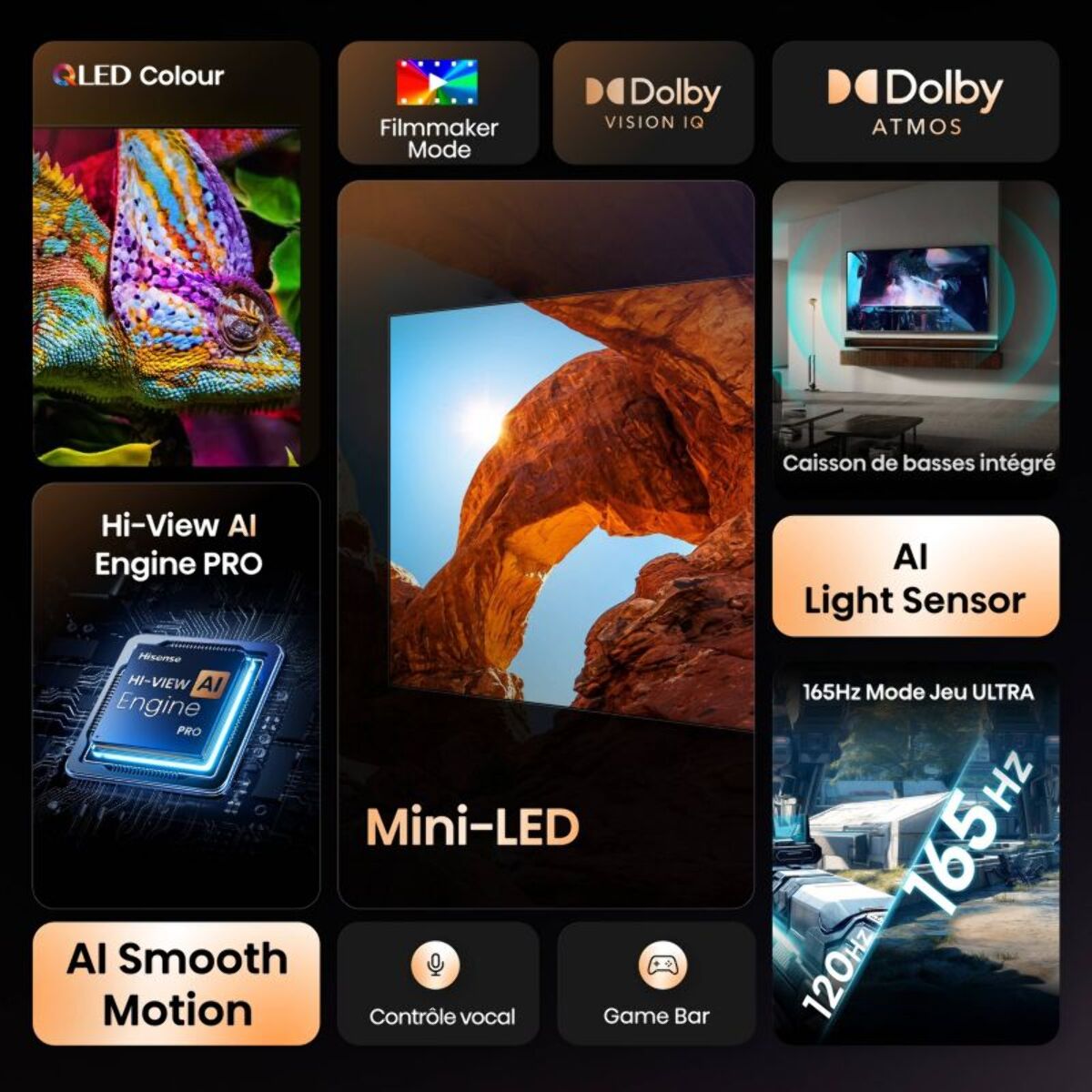 TV Mini LED HISENSE 100U7Q 2025