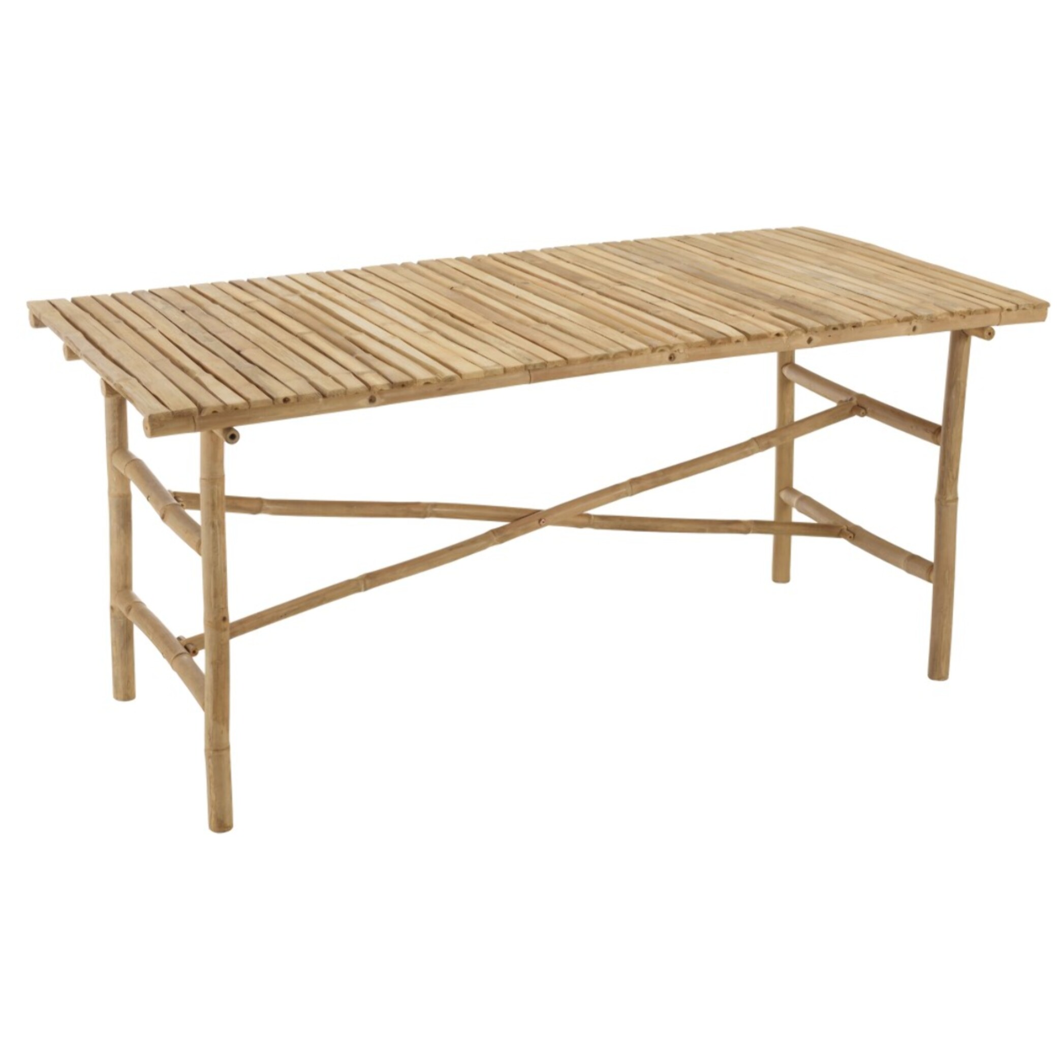 VITAL - Table à manger en bambou 160x80cm