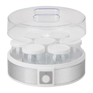 Yogurtera JATA JEYG2266 con 7 vasos de cristal de 180 ml aptos para lavavajillas