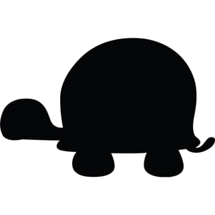 Sticker ardoise tableau noir - stickers muraux adhésif effaçable - SILHOUETTE TORTUE I