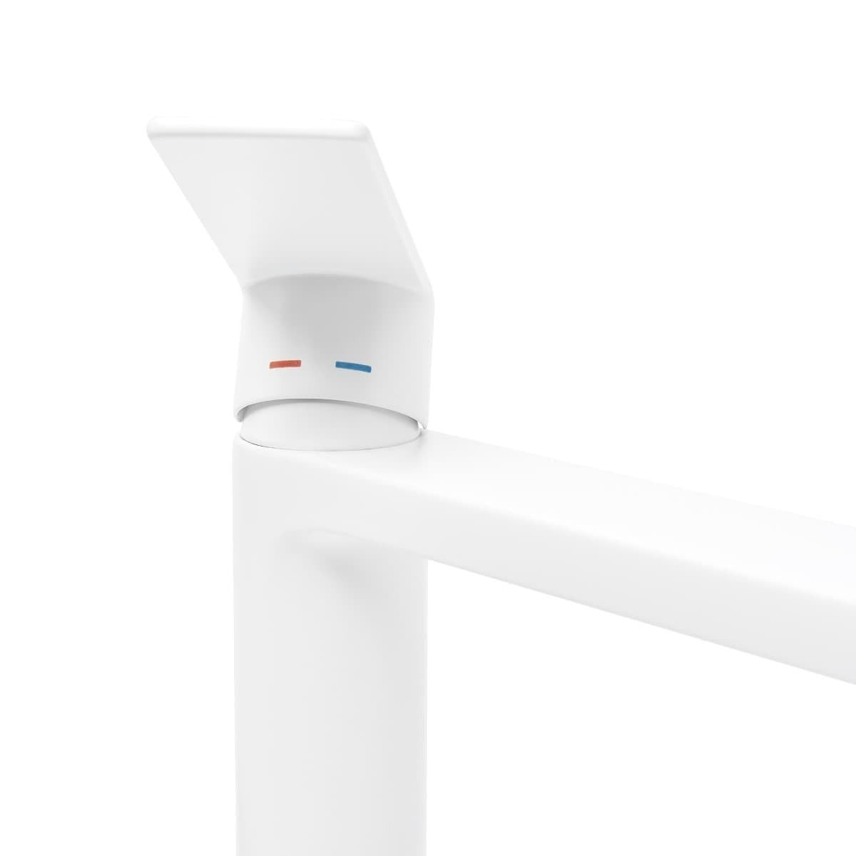 B-Way Mitigeur XL pour lavabo avec levier, Blanc mat