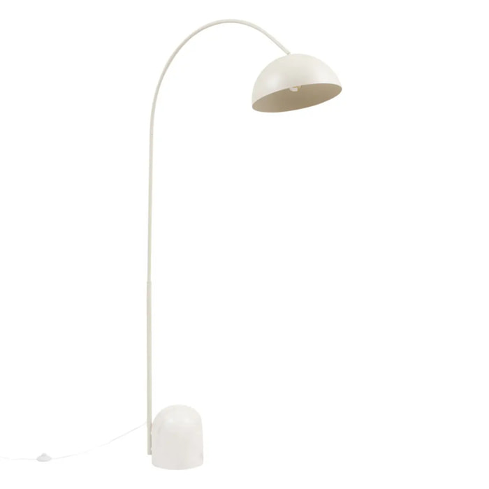 Lampadaire Shani arc H.193cm beige