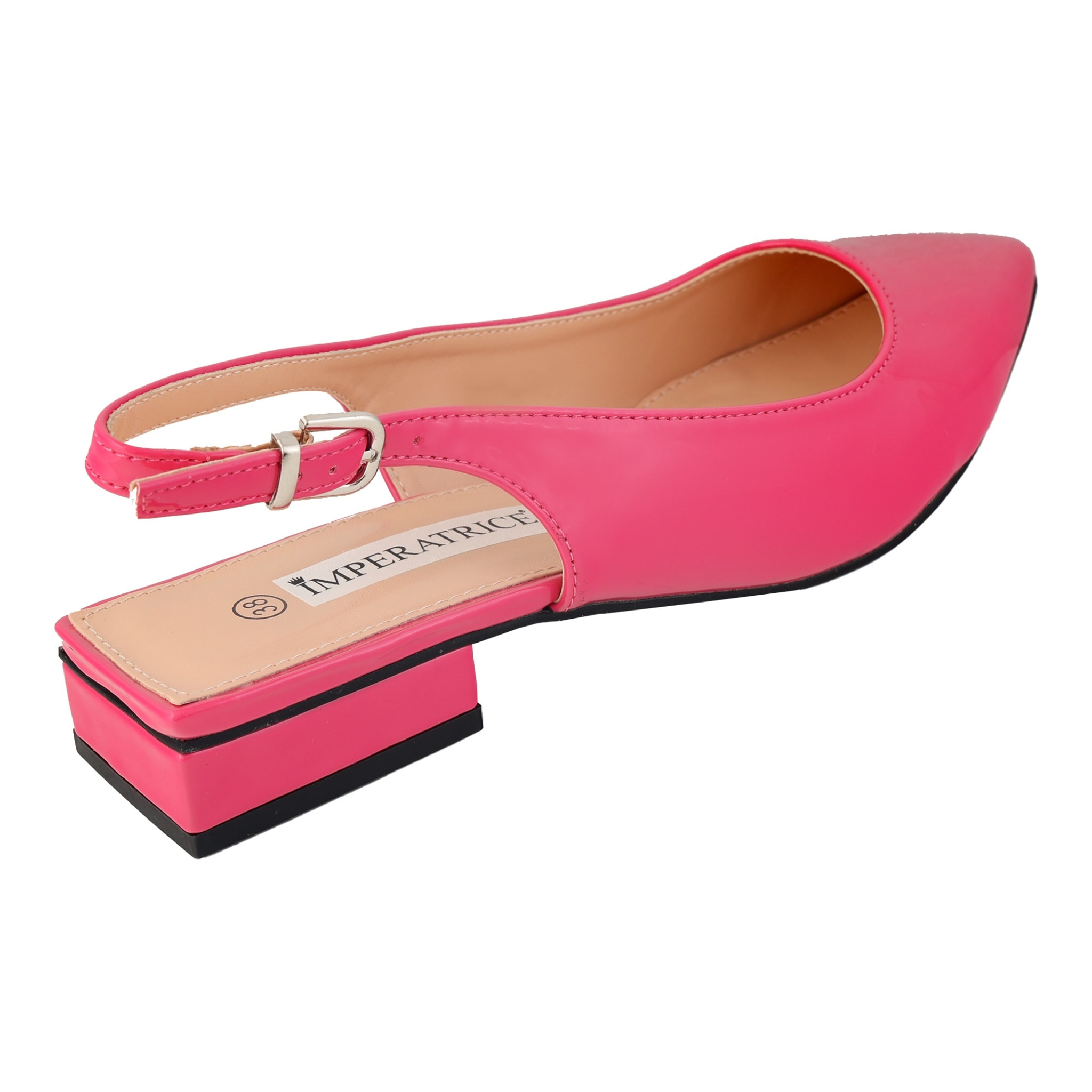 Ballerine slingback verniciate