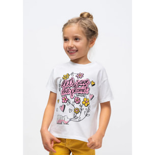 Camiseta de Niña Save the planet