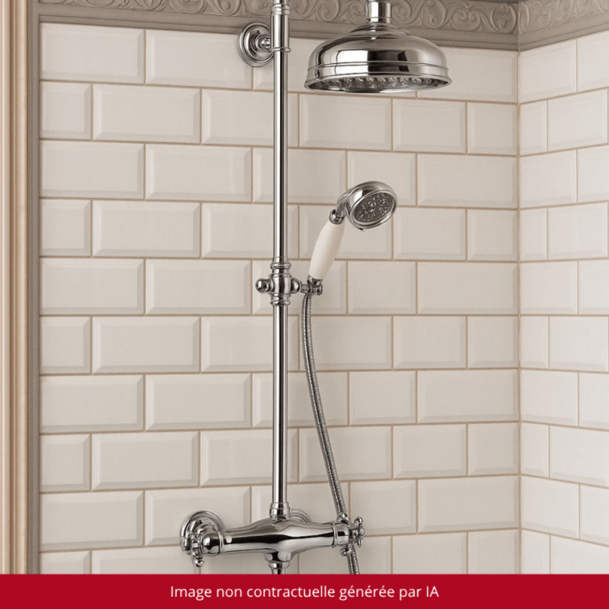 Mitigeur douche thermostatique PAINI Tiffany Chromé