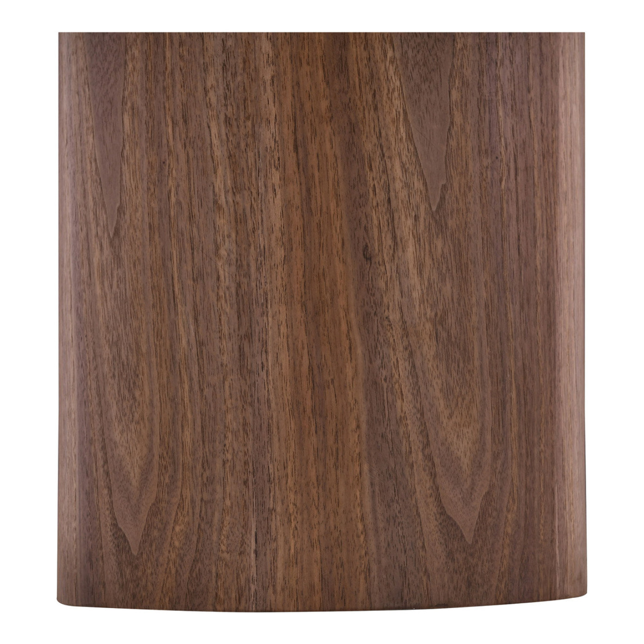 Tavolino da salotto Noli in ceramica bianca e impiallacciatura frassino scuro ø60 cm