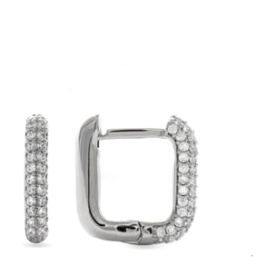 Pendientes Lux by Lux acabados en Rodio