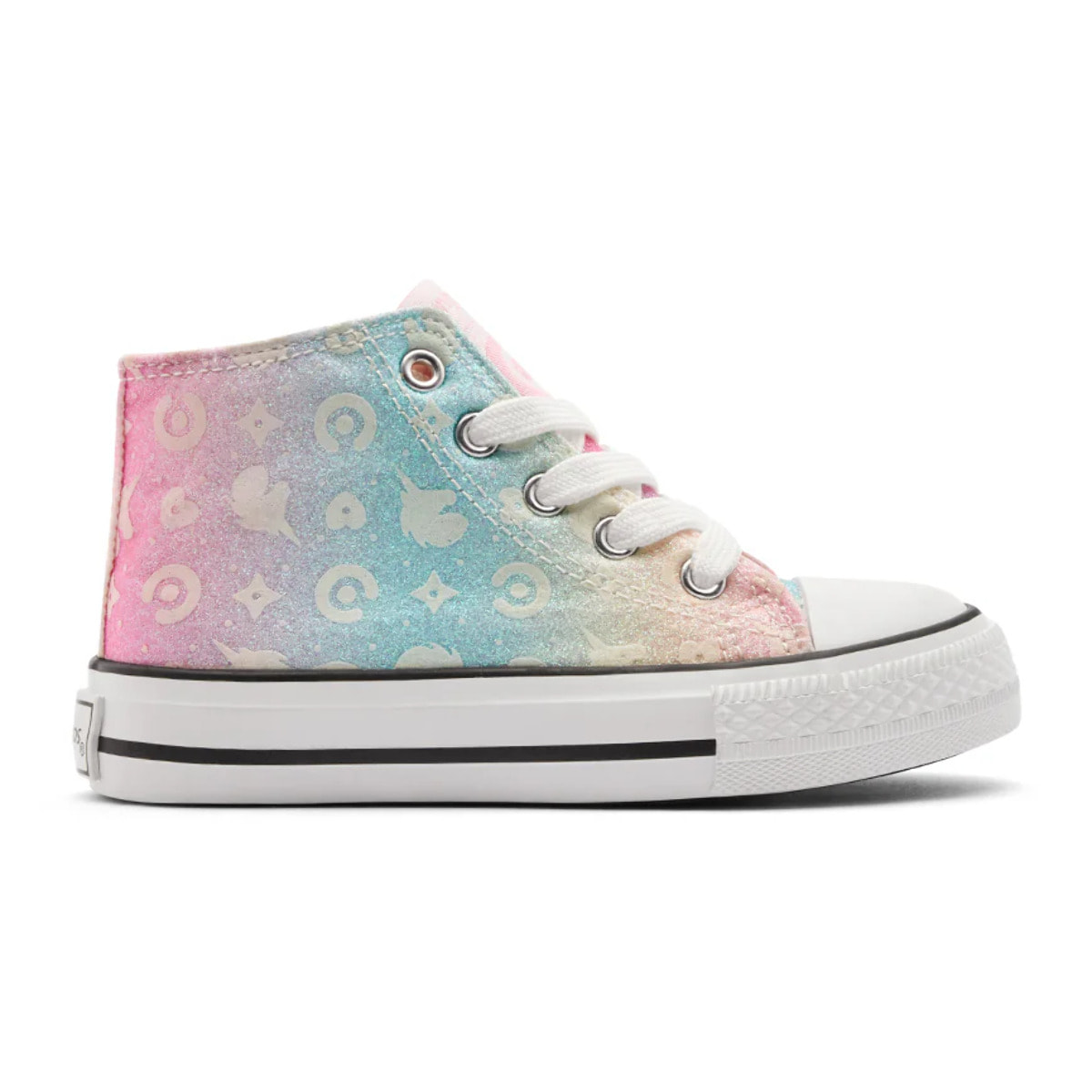 Zapatillas Altas Niña Estampado Unicornio Multicolor Glitter