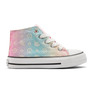 Zapatillas Altas Niña Estampado Unicornio Multicolor Glitter