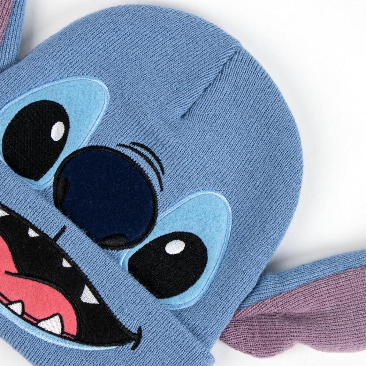 Set gorro y guantes infantil unisex "Stitch"