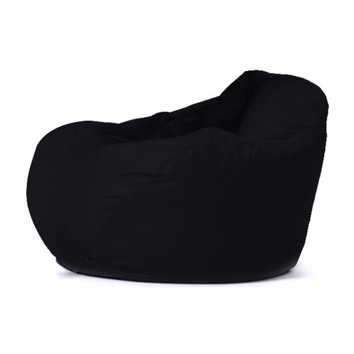 Pouf poire d'extérieur 130x115cm noir KAYAR
