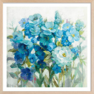 Affiche Bouquet d'été Affiche + cadre en bois - Chêne